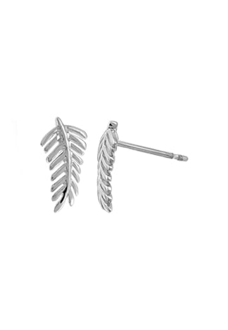 SS Leaf Stud Earring