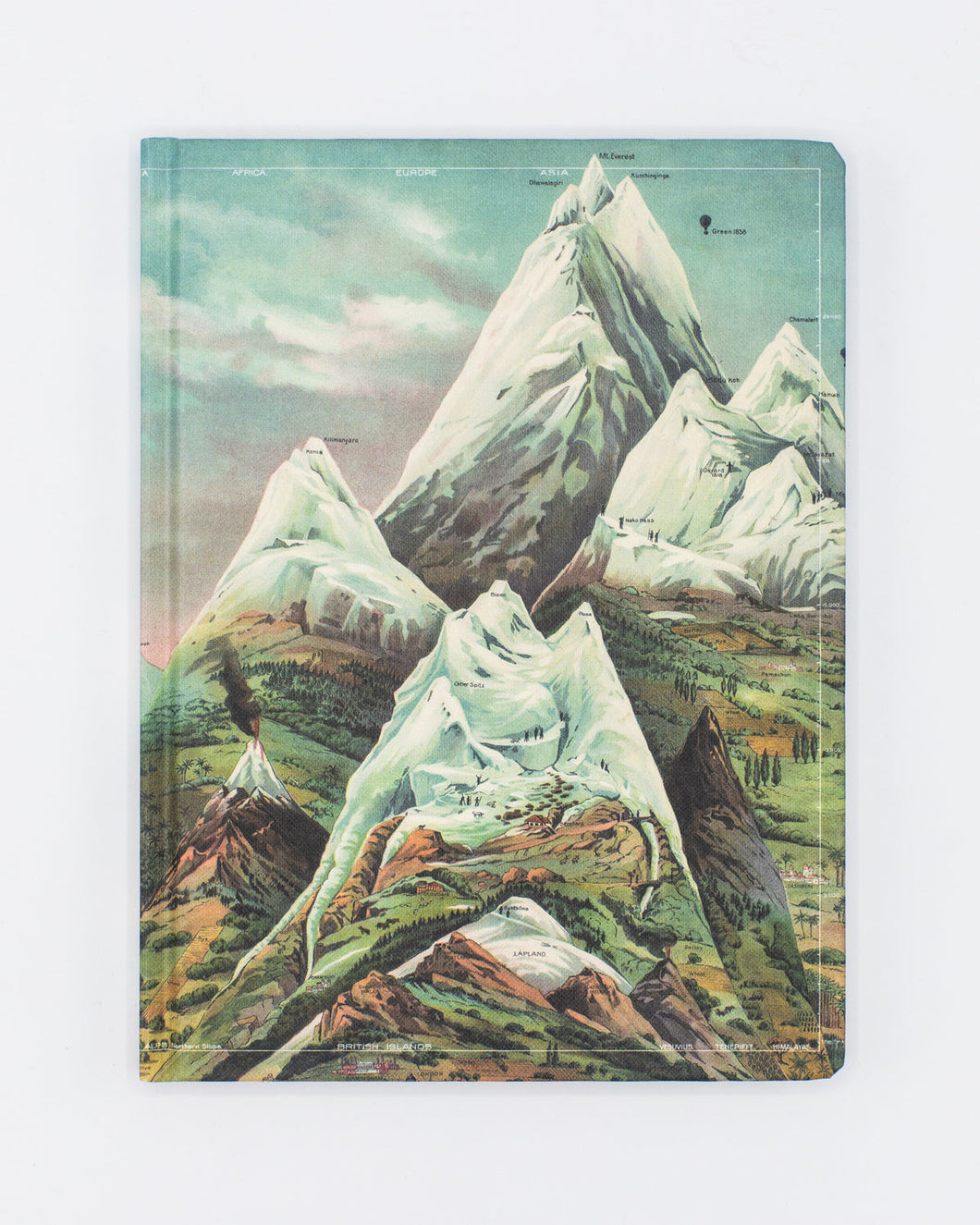 Ascending Regions Hardcover Lined/Grid Notebook