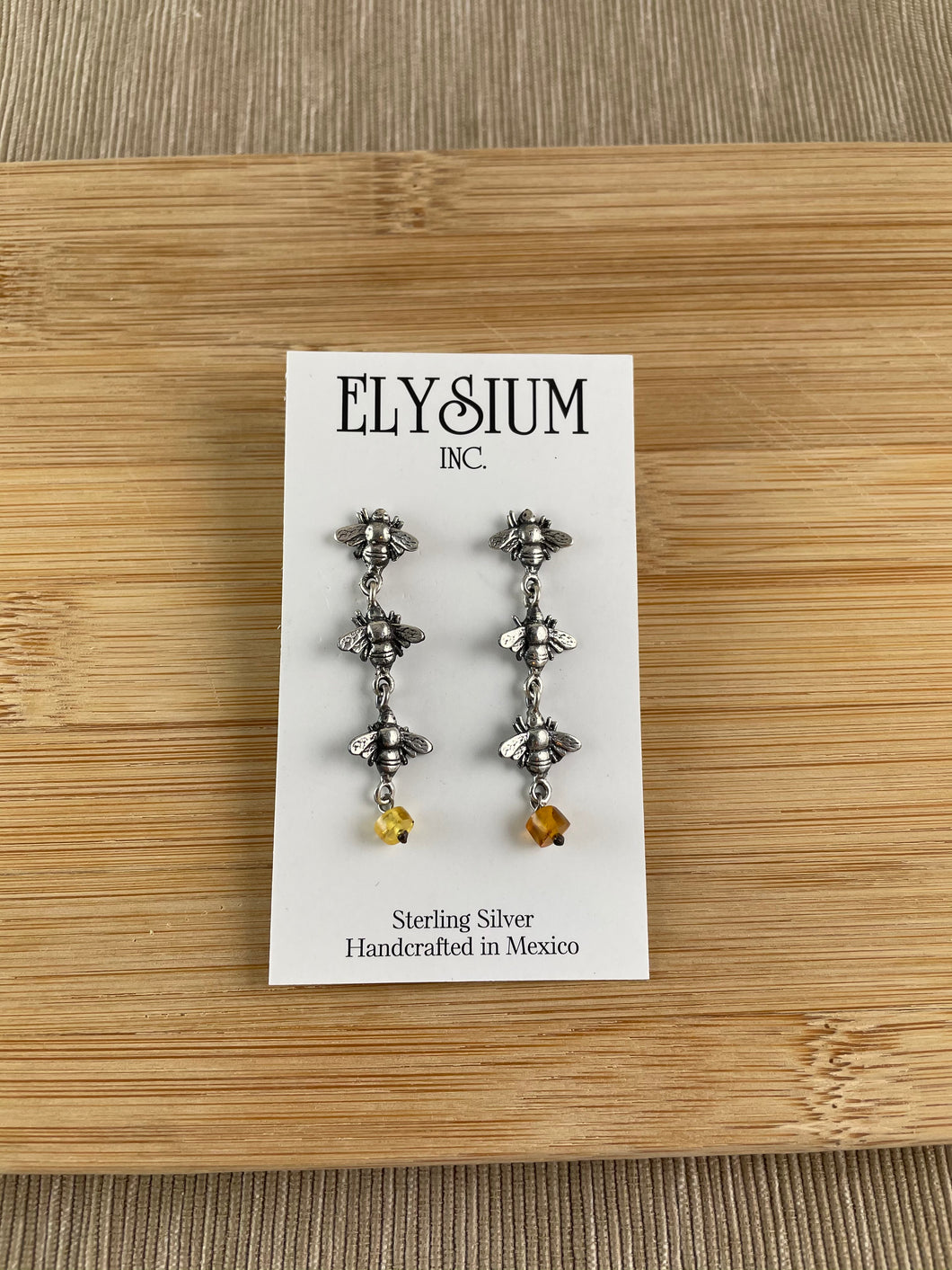 Bee Amber Earring