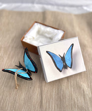Load image into Gallery viewer, Colorful Butterfly Blown Glass Ornament
