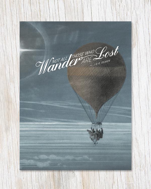 Not All Who Wander are Lost Card
