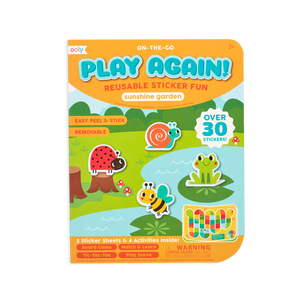 Play Again Reusable Stickers: Sunshine Garden