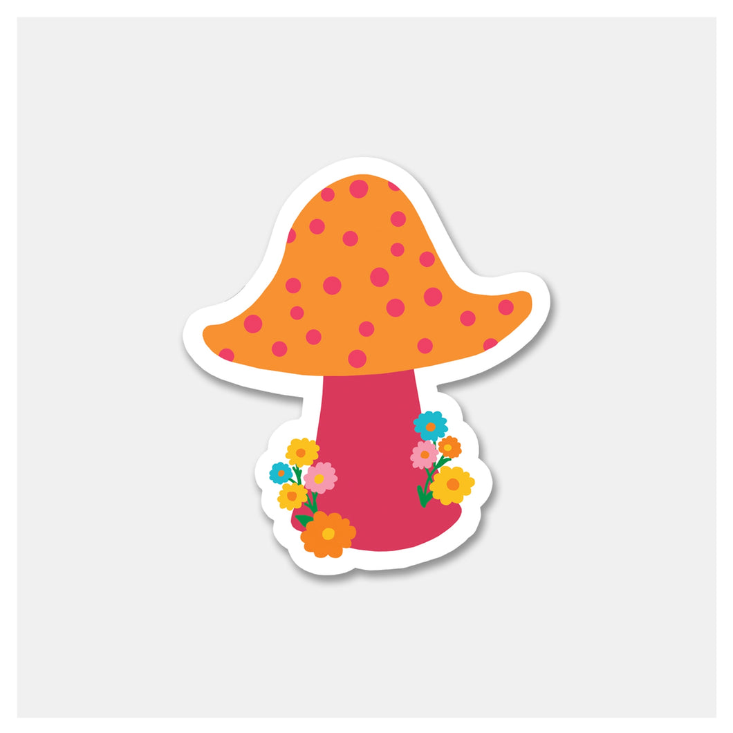 Dotted Mushroom Sticker