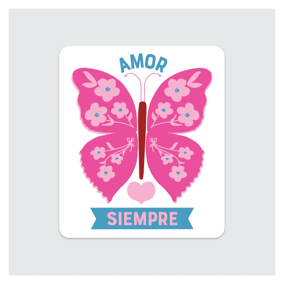 Amor Butterfly Sticker