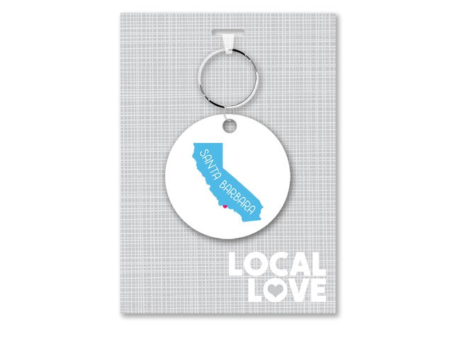 California State Love Keychain