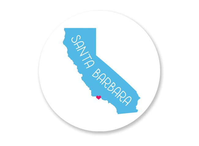 California State Love Sticker
