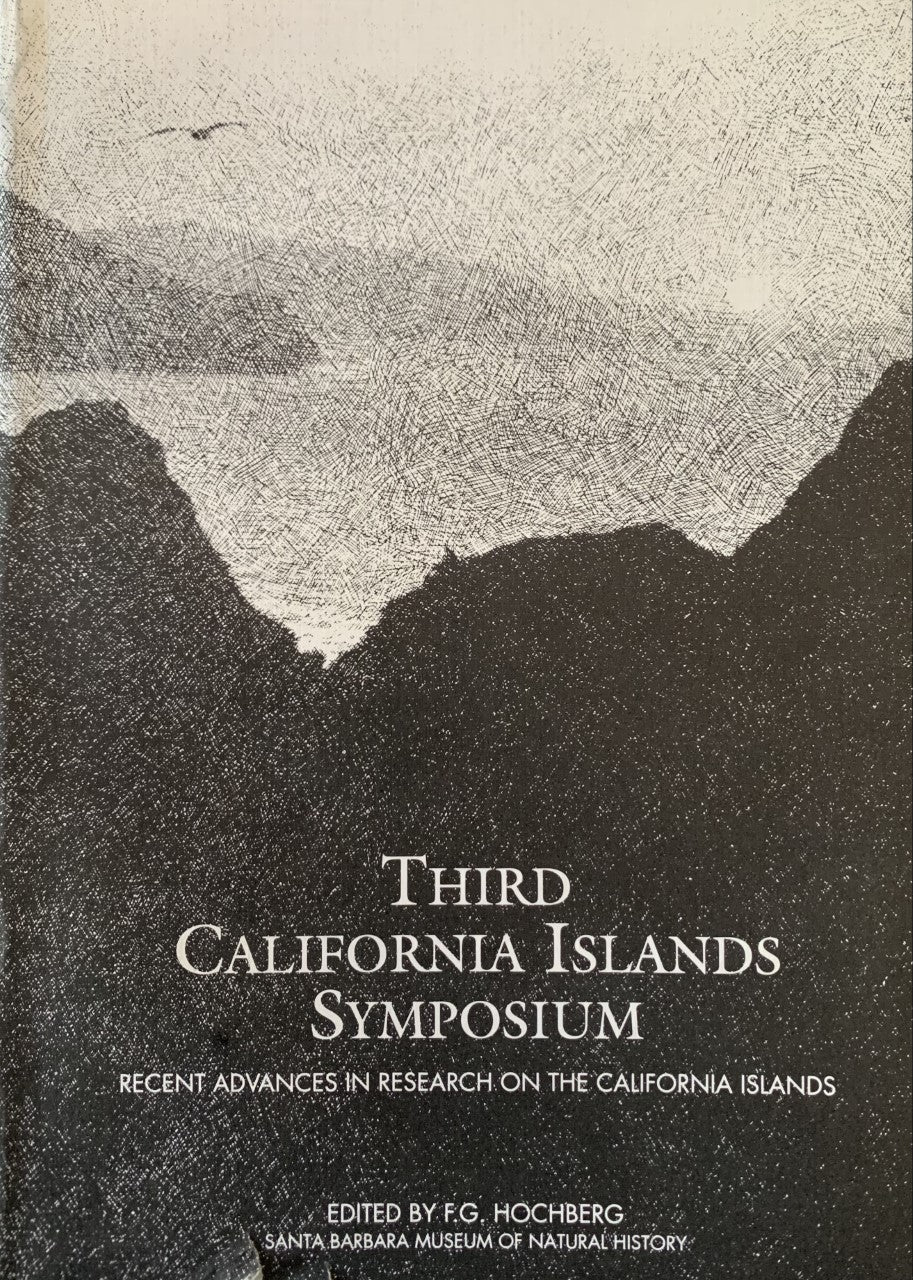 Third California Islands Symposium Recent Advances in Research on the California Islands