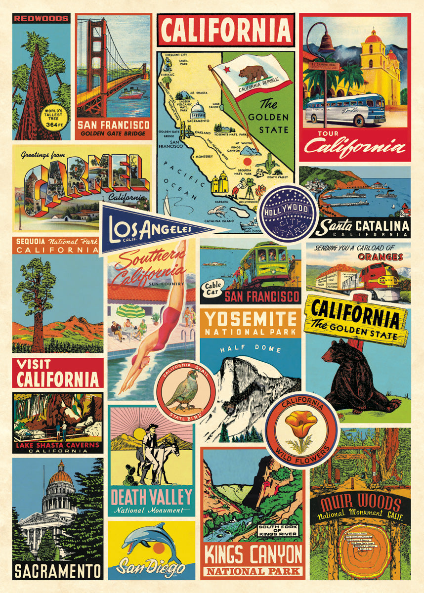 California Collage Wrap