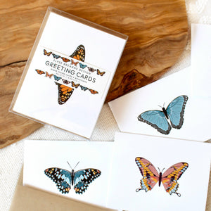 Set of 12 Butterfly Greeting Cards