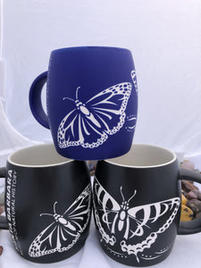 Etched Butterfly Mug