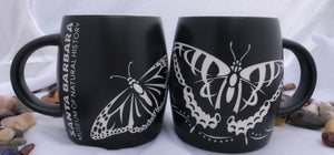 Etched Butterfly Mug