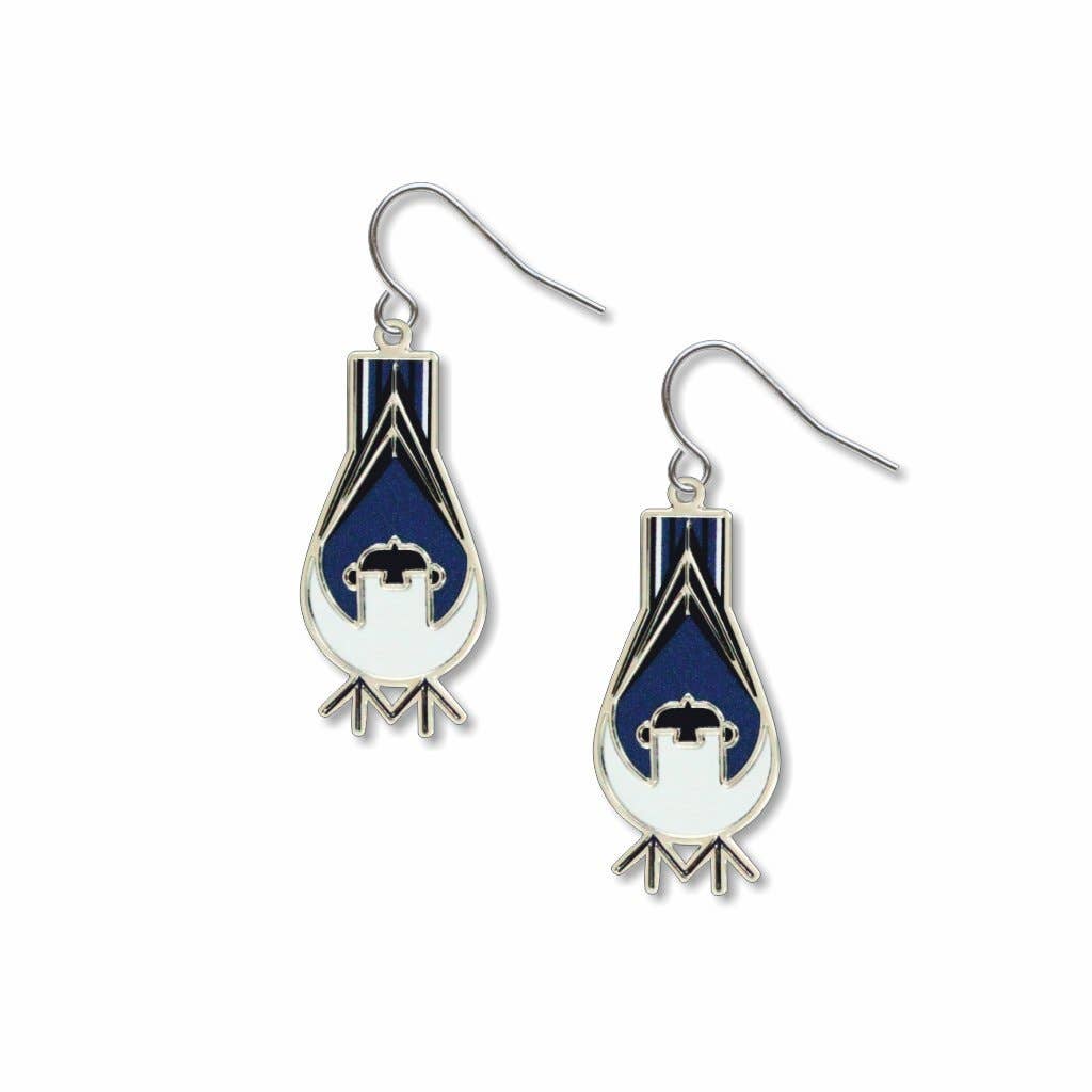 Charley Harper's Nuthatch Earrings