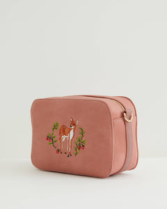 Fawn Embroidered Camera Bag