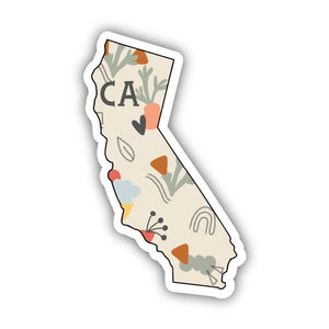 California Abstract Pattern Sticker