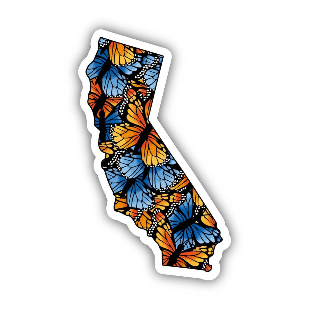 California Butterfly Pattern Sticker