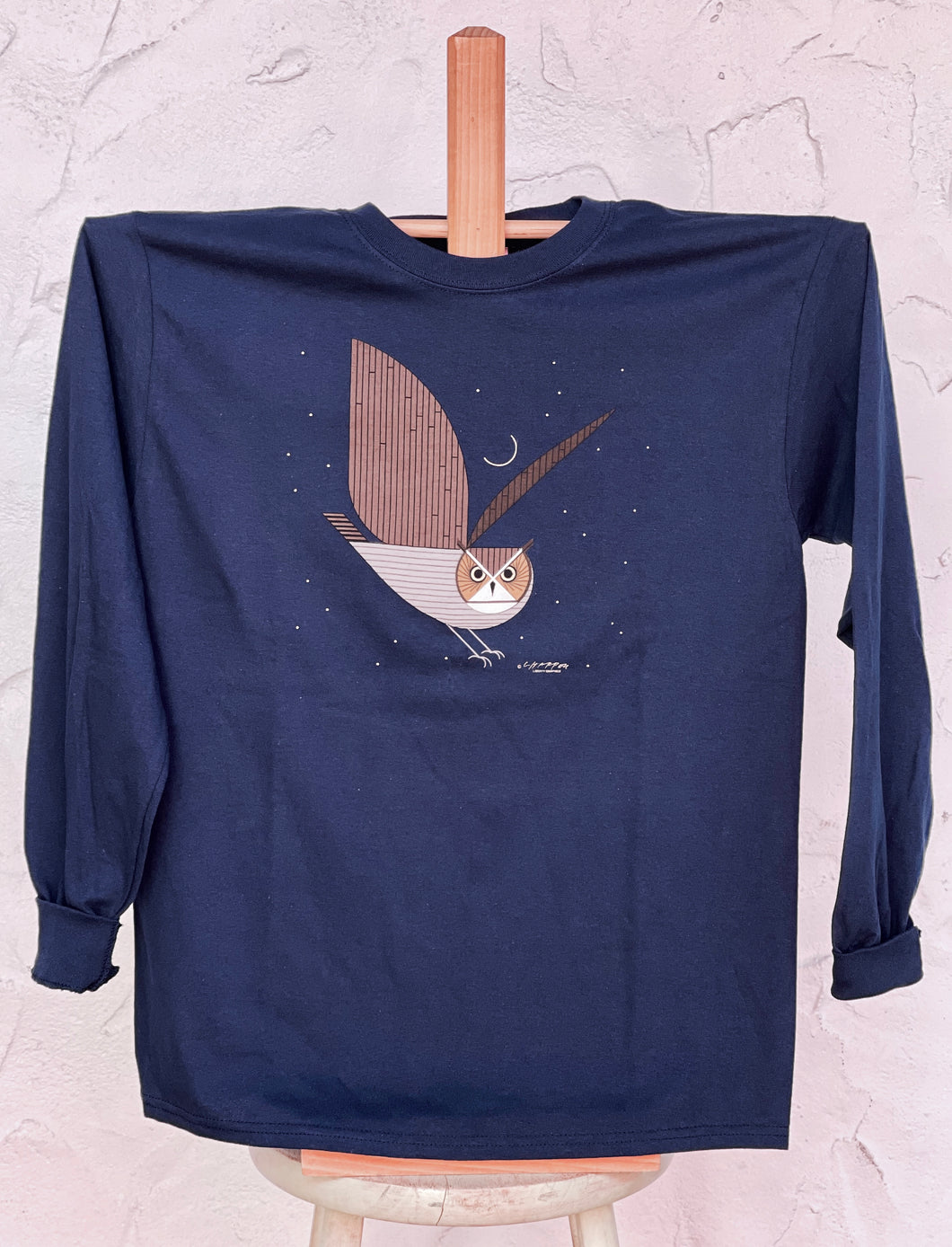 SBMNH Great Horned Owl Adult Long Sleeve Shirt