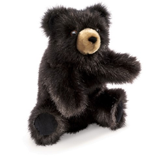 Load image into Gallery viewer, Baby Black Bear Hand Puppet
