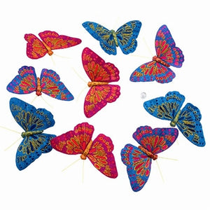 Royal Fuchsia/Blue Butterfly Garland