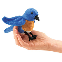 Load image into Gallery viewer, Mini Bluebird Finger Puppet
