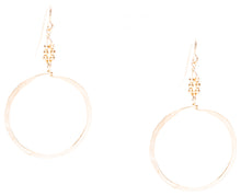 Load image into Gallery viewer, Geometric Gold Hoop Drop Earrings

